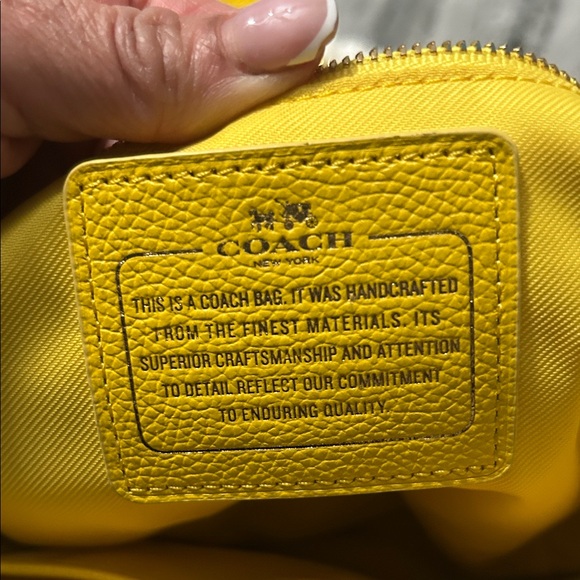 Coach Vibrant Yellow Crossbody Bag - Picture 4 of 6